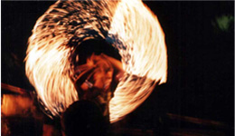 Ein schwebendes Bild in einem Text